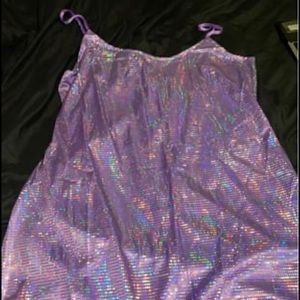 Purple sequence dress